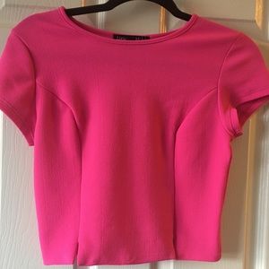 LIVING DOLL HOT PINK CROP TOP WORN ONCE